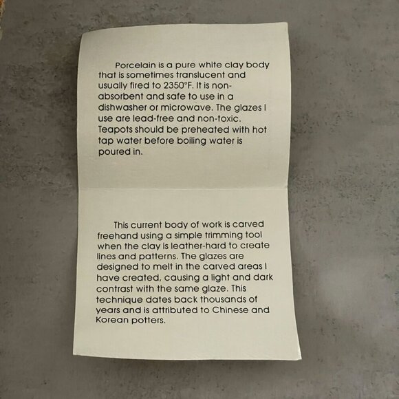 Stephen Fabrico Studio Art Pottery Hand Carved Multicolor Glaze Wall Pocket 15" - Picture 9 of 9